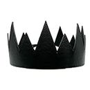 Leather Crown - Costume adult crowns for men and women - Kings and Queens Rave And Circuit Headpiece (Black Leather)
