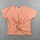 Marled Reunited Clothing Top Womens Size S Light Blush Pink Blouse