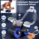 Ab Plank Abdominal Roller Wheel Core Trainer Elbow Support Automatic Rebound New