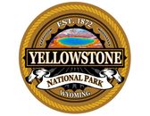 Calcomanía de 3 pulgadas para computadora portátil pegatina del Parque Nacional de Yellowstone 