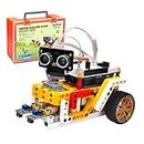 OSOYOO STEM Building Robot Car Kit for Arduino as Toy Gift for Kids Teenagers Up 8 Years with Over 400 Blocks to Learn Program Electronic Circuits IOT Mechanical