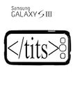 HTML Tits Boob Naked Mobile Cell Phone Case Samsung Galaxy S3 White