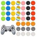40 Pcs 10 Colors Thumb Grips Compatible with Ps4 Thumb Grip Noctilucent Sets, Controller Thumb Grips Compatible with Ps5 & Ps3 Joystick Controller, Convex and Concave-Raised Dots & Studded Design