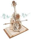 ROKR 3D Puzzles for Adults 1:5 Scale Cello Model Kit with Base 199pcs Wooden Music Box Building Kit Desk Gift for Men Women Hobby for Adults