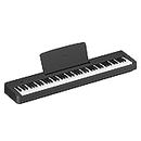 Yamaha P-145 Digital Piano with 88 Graded Hammer Compact Keys and 10 Instrumental Voices, Lightweight and Portable, Black