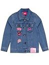 Barbie Girls Embroidered Denim Jacket Outerwear For Kids Blue 5-6 Years
