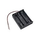 Electronic Spices 18650 3.7v 3 Battery Holder Hard Plastic Case With Wire Pack of 1 (3.7v X 3 Battery = 11.1volt)