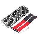 RC Car Battery Plate, Carbon Fiber Battery Mounting Plate with Tie for 1/10 Traxxas Hsp Redcat RC Axial scx10 D90 HPI Battery