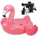 Intex Intex Inflatable Giant Swan Ride On Swimming Pool Float Toys for Kids with Electric Pump