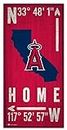Fan Creations MLB Los Angeles Angels Unisex Los Angeles Angels Coordinate Sign, Team Color, 6 x 12