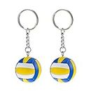 Keychain Keychain 2pcs Volleyball Key Chains Volleyball Keyring Sports Theme Keychain Pendant for Volleyball Themed Party Rewards Boy Gifts Boy Gifts