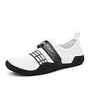 TURAFO Deadlift Shoes Men Weightlifting Shoes Fitness Cross-Trainer Shoes Powerlifting Shoes for Men Gym Training Squat Sneaker, White, 12