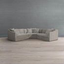 Pippa 3-pc. Loveseat Sectional - Saddle Minerva - Frontgate