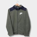 Vintage Nike Fleece Jacket Hoodie Marron Swoosh Logo Homme S - XS