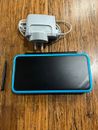 Nintendo 2DS XL Black & Blue With Original Charger & Stylus and Games!