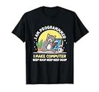 Cat Programmer Programming Coder Coding Computer PC IT Gift T-Shirt