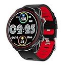 ZGZYL Smartwatch Herren Fitness-Tracker, Geeignet Für Android IOS 1,3-Zoll-Touchscreen Bluetooth-Uhr GPS-Sportuhr Herzfrequenzmesser Schrittzähler Herren Smartwatch,A