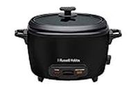 Russell Hobbs Turbo Rice Cooker, RHRC20BLK, 10 Cup Uncooked Rice Capacity (Makes 20 Cups of Cooked Rice), Includes Steamer Basket, Dishwasher Safe Non-Stick Pot - Matte Black