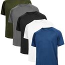 5 Pcs Mesh Workout Shirts For Men Quick Dry Short Sleeve Athletic Moisture Wicking T-shirt ,for Running, Cycling