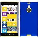 PhoneNatic Hardcase compatible with Nokia Lumia 1520 - rubberized blue Cover + protective foils
