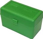 MTM 50 Round Flip-Top Rifle Ammo Box Large Mag (Green), 3.85-Inch