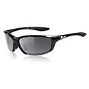 Flux Sportech Unisex Polarized No Slip Outdoor Sports Sunglasses with 100% UV Protection - S.BLK/Grey