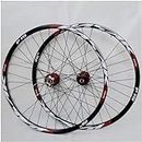 Bicycle Wheels 26/27.5 inch Double Wall Alloy Rims Cassette Hubs Sealed Bearings Disc Brakes 24 Hole 7-11 Speeds (Color : A, Size : 26)