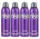 Nike Men Incense Fresh Scent Deodorant Spray Combo Pack Of 4 (200Ml Each)