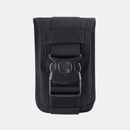 Vigor Universal Compact Nylon Waist Bag Pouch Fasten Lock Card Holder Organizer Combo Gear Keeper, Outdoor EDC Sport Nylon Phone Case Hunting Molle Pouch - Black