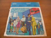 CN Canadian National Railway Vintage Time Table Train Schedule 1975