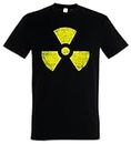 Urban Backwoods Black Radioactive Vintage Symbol Uomo T-Shirt Nero Taglia L