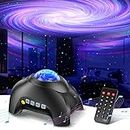 Northern Galaxy Light Aurora Projector with 33 Light Effects, Night Lights LED Star Projector for Bedroom Nebula Lamp, Remote Control, White Noises, Bluetooth Speaker for Parties (Jet Black)