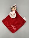 My First Elf On The Shelf Girl Red Lovey Security Blanket Head Rattle