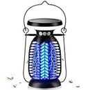 VTHW Solar Bug Zapper Outdoor, Mosquito Zapper 2 in 1 for Outdoor and Indoor, High Powered 2200V Electronic Mosquito Killer Rechargeable Waterproof Insect Fly Zapper Fly Traps for Home Backyard Garden