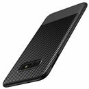 Hülle für Samsung Galaxy S10e Schutzhülle Silikon Case Bumper Schwarz Carbon