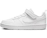 NIKE Court Borough Low RECRAFT (PS) Sneaker, White/White-White, 35 EU