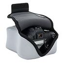 USA Gear Custodia Per Fotocamera Digitale DSLR/Custodia Per Fotocamera SLR con Protezione In Neoprene, Cinghia Per Cintura e Accessori - Compatibile con Nikon D3400/Pentax K-70 e altro - Grigio