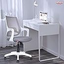 ROSE® Mono Mesh Mid-Back Ergonomic Office Chair |Revolving Computer Chair fot Study, Work from Home (White & Grey)