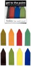 Get to the Point Magnetic Bookmarks Earthtone Color Line Markers (1 Box of 20)