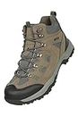 Mountain Warehouse Adventurer Mens Boots - IsoDry Waterproof & Breathable Shoes with Heel & Toe Bumpers - for Spring Summer, Walking & Hiking Khaki 8 UK
