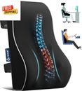 Memory Foam Lumbar Support Pillow for Office Chair & Car - Pain Relief & Posture