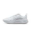 Nike Femme Downshifter 12 Women's Road Running Shoes, White/Metallic Silver-Pure Platinum, 39 EU