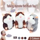 Talking Hamster Chat Mimicry Pet Record hamster Doll Xmas Plush Toy Nod Mouse AU