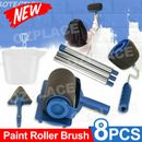 8 Pcs/set Handle Paint Roller Pro paint brush Flocked Edger Wall Painting Tool