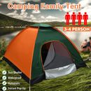 3-4 Personen Pop-Up Zelt Wurfzelt Camping Wasserdicht Trekkingzelt Familienzelt-
