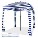 Costway Cabana 6 Person Tent w/ Carrying Bag Detachable Sidewall, Polyester in Blue/Gray | 96 H x 72 W x 72 D in | Wayfair NP11055