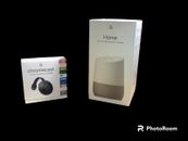 ¡Paquete de oferta! Asistente inteligente Google Home - pizarra blanca (EE. UU.) y Chromecast - negro