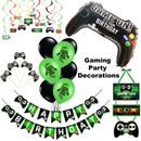 Gaming Party Supplies, Boys Birthday Decorations, Balloons, Banner, Cake Toppers