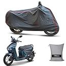 FAMEXON HYPRA Nylon Waterproof Cover with Piping Design Long Last All Weather Cover for E Scooter