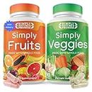 Simply Nature's Promise - Packed with Over 40 Different Fruits & Vegetables - Made with Whole Food Superfoods - Bilberry Extract – 100% Soy Free - 90 Count (Pack of 2)